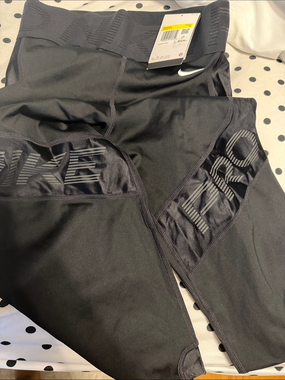 Nike woman Black Logo-Detail Performance Leggings